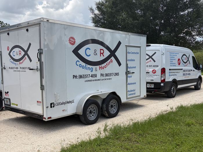 The C & R van and trailer